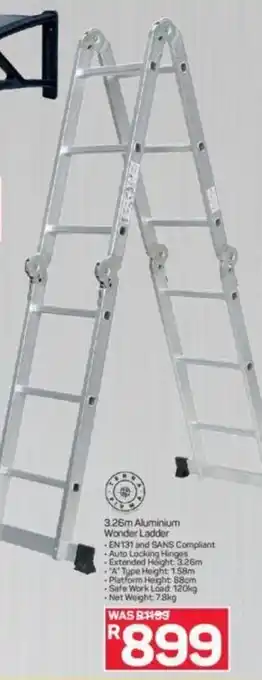 3.26m Alluminium Wonder Ladder