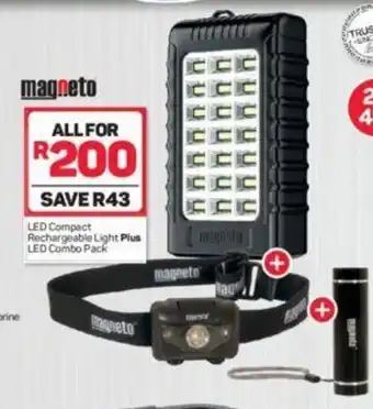 Pick n Pay Magneto LED Compact Rechargeable Light plus LED Combo pack offer