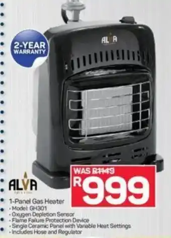 ALVA - 1-Panel Gas Heater