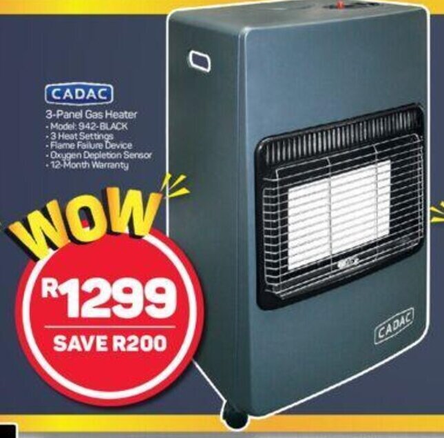 Cadac 3Panel Gas Heater offer at Pick n Pay