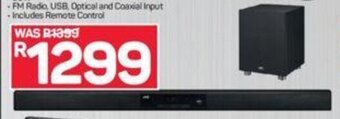 Pick n Pay JVC - 2.1 Channel Soundbar with Wired Subwoofer offer