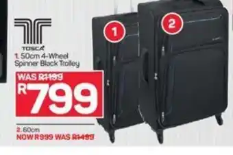Pick n Pay Tosca 50 cm 4-Wheel Spinner Black Trolley offer