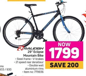 Game Raleigh - 29" Eclipse Mountain Bike offer