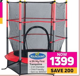 Game Bounceking - 4.5ft My First Trampoline offer