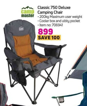 Game Camp Master - Classic 750 Deluxe Camping Chair offer
