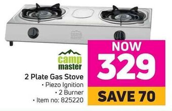 Game Camp Master - 2 Plate Gas Stove offer