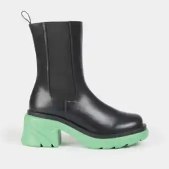 The FIX Women's black & green chunky block heel boot offer