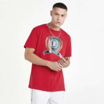 Sportscene Redbat athletics men's red t-shirt offer