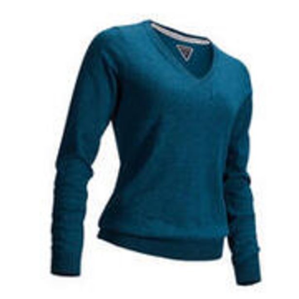 Women's golf pullover petrol blue offer at Decathlon
