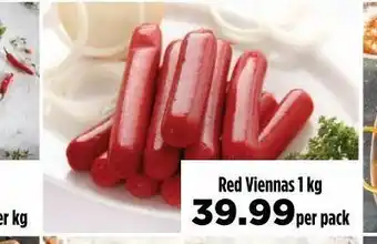 Food Lover's Market Red viennas offer