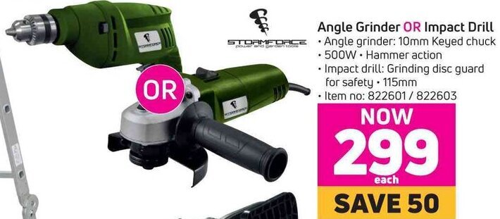 Angle Grinder Or Impact Drill 10mm offer at Game