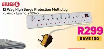 Game Ellies E 12 Way High Surge Protection Multiplug 5 Amp offer