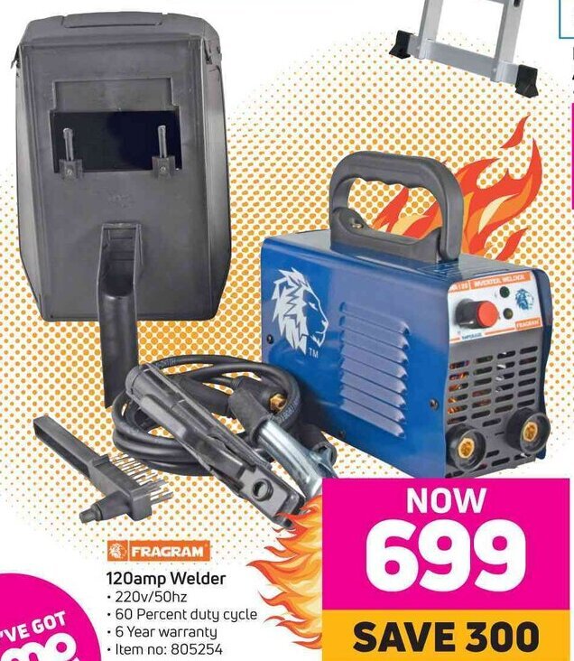 Fragram 120 Amp Welder offer at Game