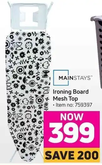Game Mainstays Ironing Board Mesh Top offer