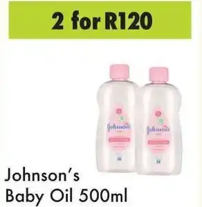 Game Johnson's Baby Oil 2x500ml offer