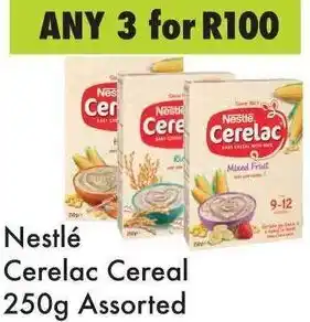 Game Nestlé Cerelac Cereal Assorted 3x250g offer