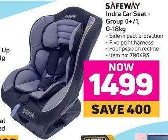 Game Safeway Indra Car Seat-Group 0+/1 0-18kg offer