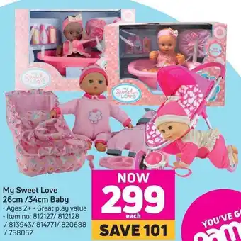 Game My Sweet Love 26cm / 34cm Baby offer
