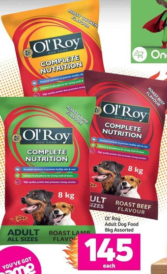 Game Ol' Roy Adult Dog Food Assorted 8kg offer