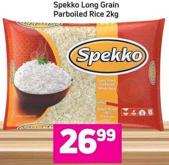 Game Spekko Long Grain Parboiled Rice 2kg offer