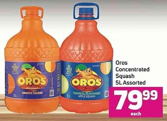 Game Oros Concentrated Squash 5L assorted offer