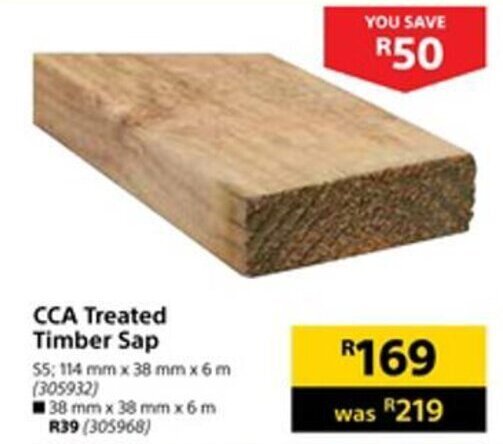 Cca Treated Timber Sap 114mm X 38mm X 6m Offer At Builders Express