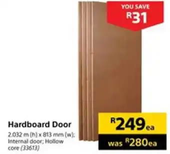 Builders Express Hardboard Door 2.032m x 813mm offer