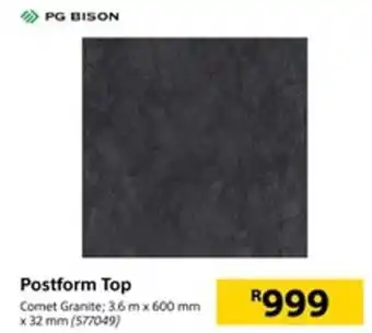 PG Bison Postform Top Comet Granite 3.5m x 600mm x 32mm