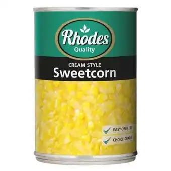 Game Rhodes canned sweetcorn 410 g offer