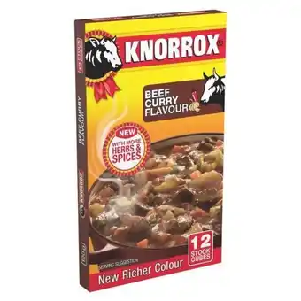 Game Knorrox cubes beef curry 120 g offer