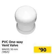 Builders Warehouse PVC One Way Vent Valve offer