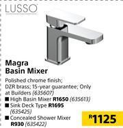 Builders Warehouse Lusso Magra Basin Mixer offer