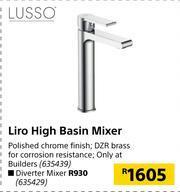 Lusso Liro High Basin Mixer