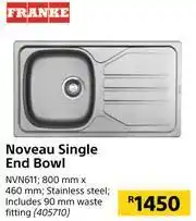 Franke Noveau Single End Bowl NVN611