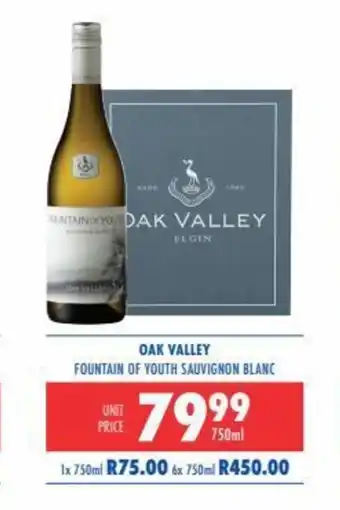 Oak Valley Fountain of Youth Saivignon Blanc 750ml